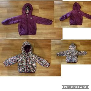 The North Face 3T girls reversible coat